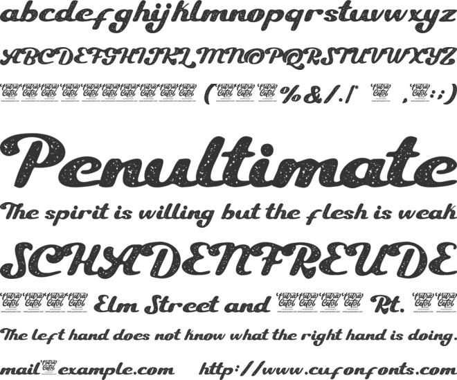 Hostel Vintage font preview