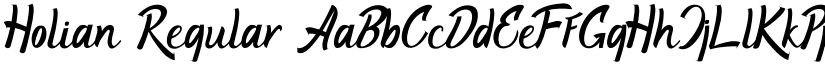 Holian Regular font