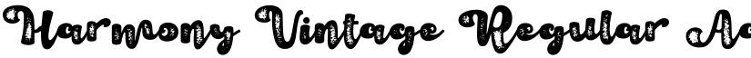Harmony Vintage Regular font