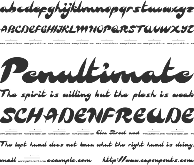 Griffin Brush font preview