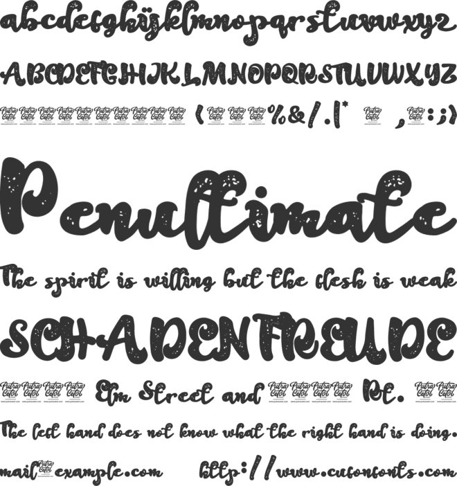 Galleria Vintage font preview