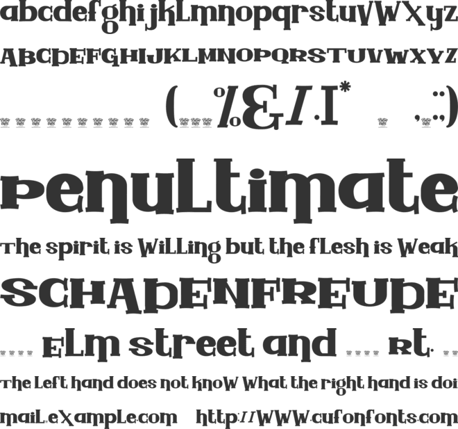 Gaga Highland font preview