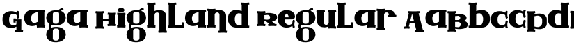 Gaga Highland Regular font