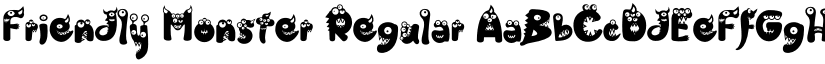 Friendly Monster Regular font