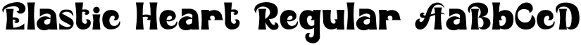 Elastic Heart Regular font