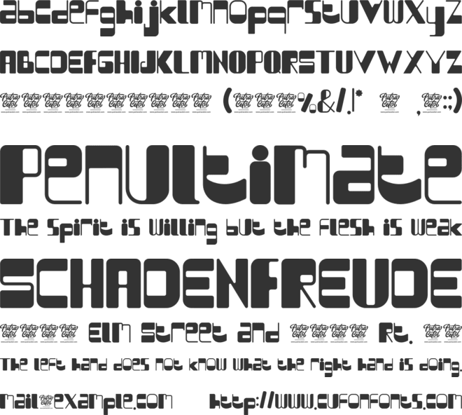 Chubby Chicks font preview