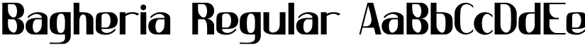 Bagheria Regular font