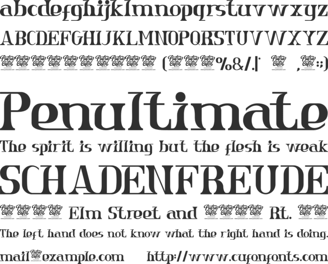 Astra Goldie font preview