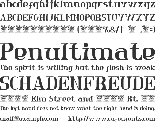 Astra Goldie font preview