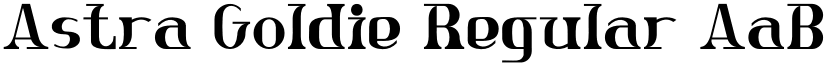 Astra Goldie Regular font
