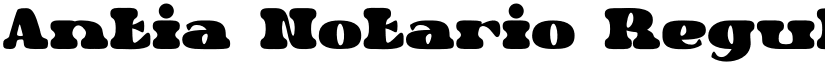Antia Notario Regular font