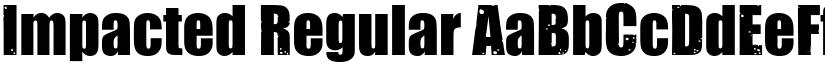 Impacted Regular font