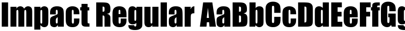 Impact Regular font