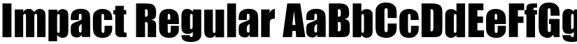 Impact Regular font