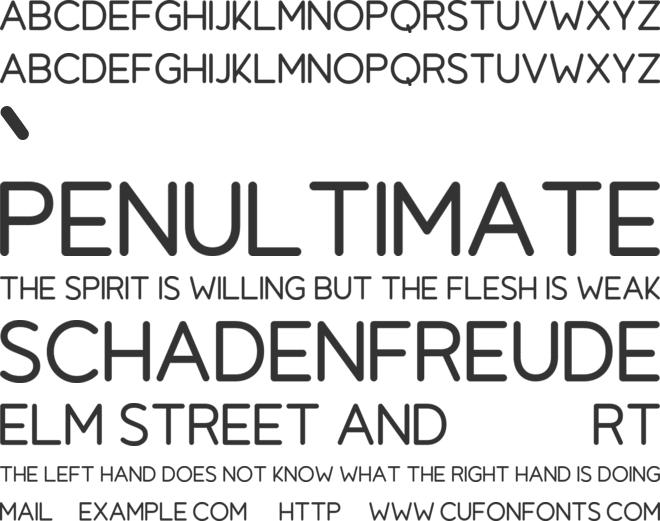 Blome font preview