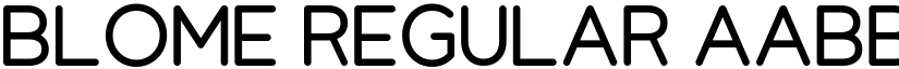 Blome Regular font