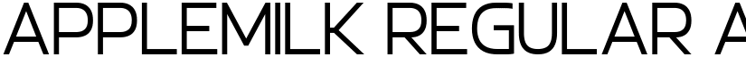 Applemilk Regular font