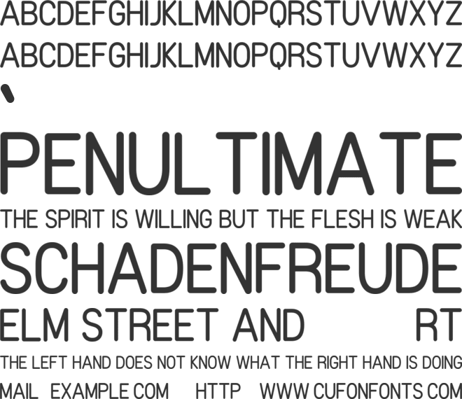 Stelove font preview