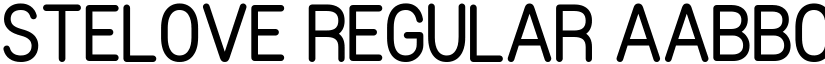 Stelove Regular font