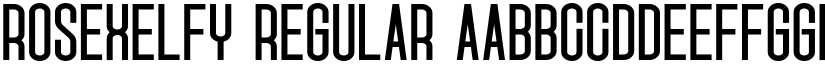 Rosexelfy Regular font