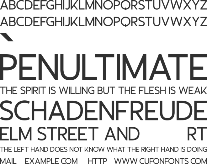 Volkstein font preview