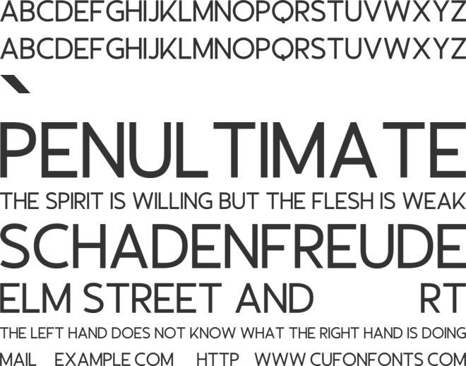 Volkstein font preview