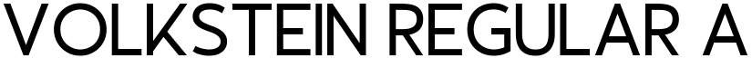 Volkstein Regular font