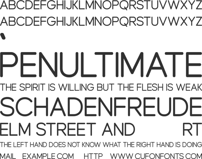 Roterline font preview