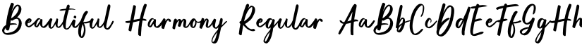 Beautiful Harmony Regular font