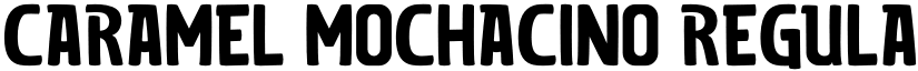 CARAMEL MOCHACINO Regular font