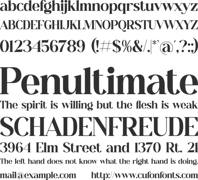 Lost Emerald font preview