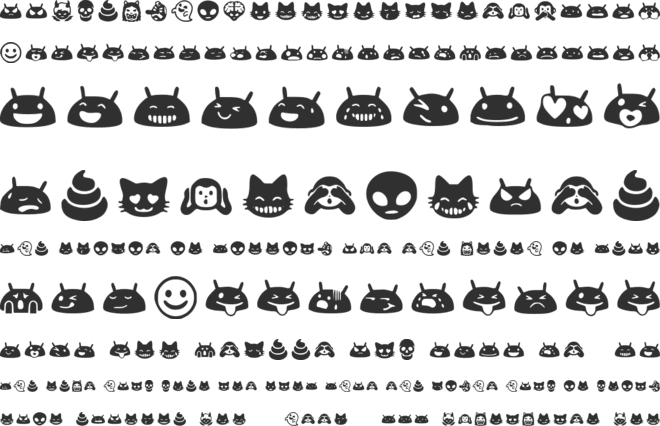 Preblob Emoji font preview