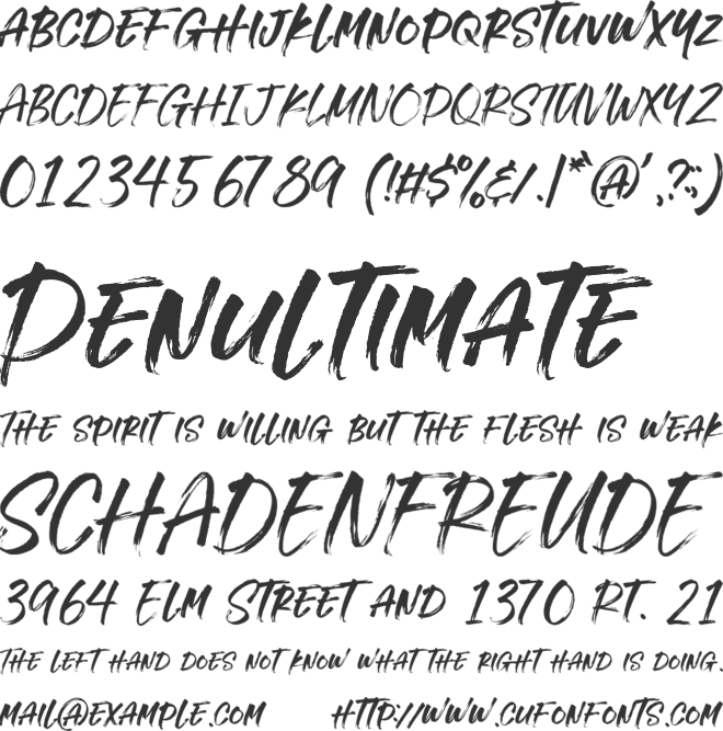 Crowtig font preview