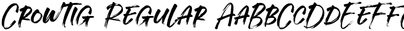 Crowtig Regular font