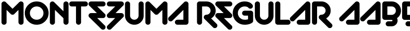 Montezuma Regular font