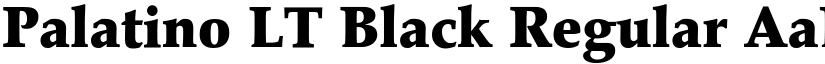 Palatino LT Black Regular font