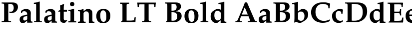 Palatino LT Bold font