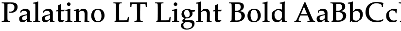 Palatino LT Light Bold font