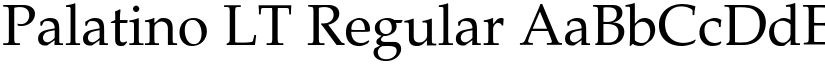 Palatino LT Regular font