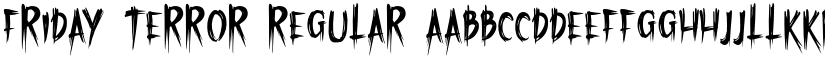 Friday Terror Regular font