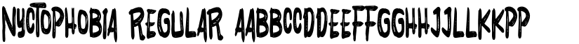 Nyctophobia Regular font