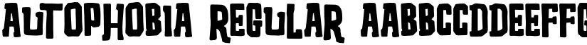 Autophobia Regular font