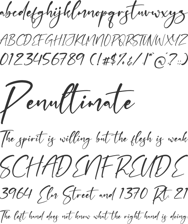 Smithen Goulding font preview