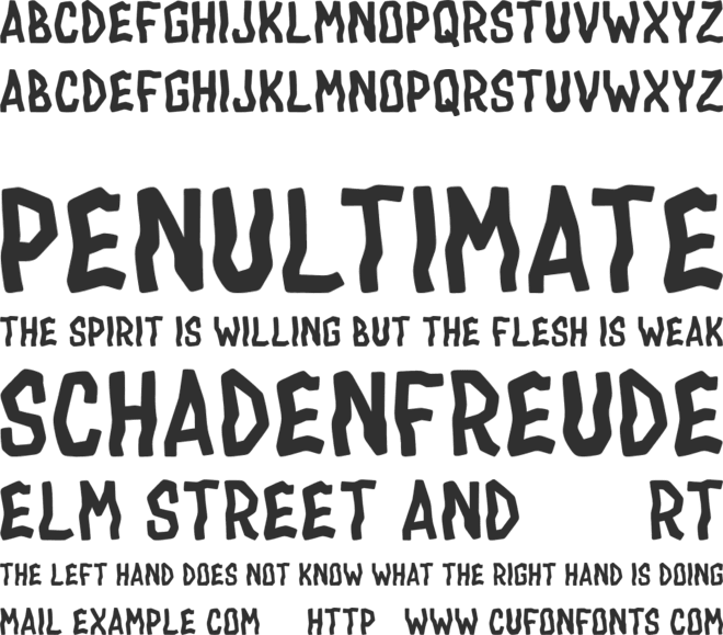 Drac Tombstone font preview