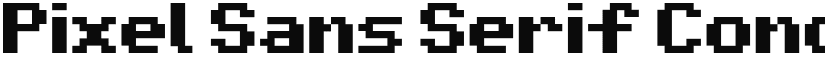 Pixel Sans Serif Condensed Regular font