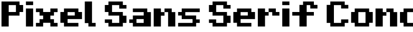 Pixel Sans Serif Condensed Regular font