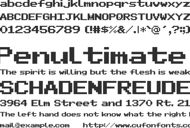 Pixel Sans Serif font preview