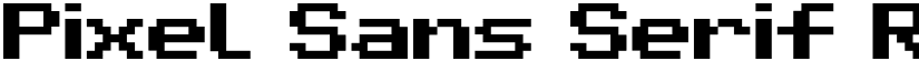Pixel Sans Serif Regular font