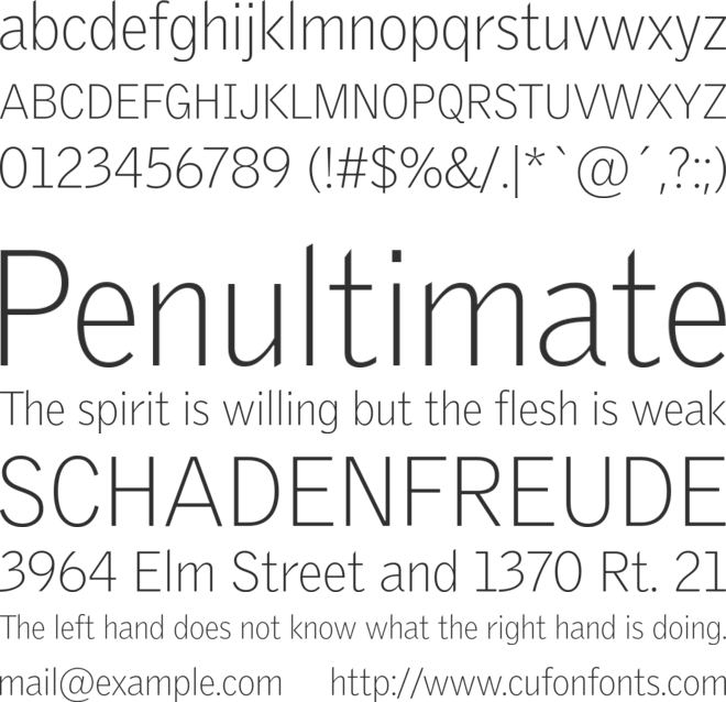 GriffithGothic font preview
