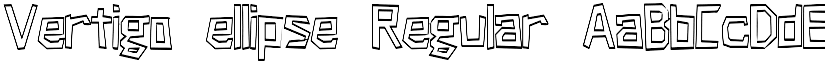 Vertigo ellipse Regular font